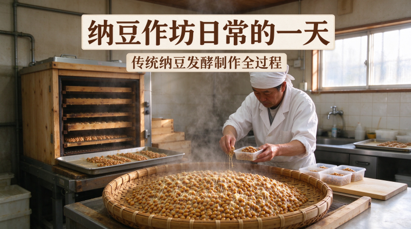 纳豆作坊日常的一天：实拍传统纳豆发酵制作完整生产过程-毅衡部落