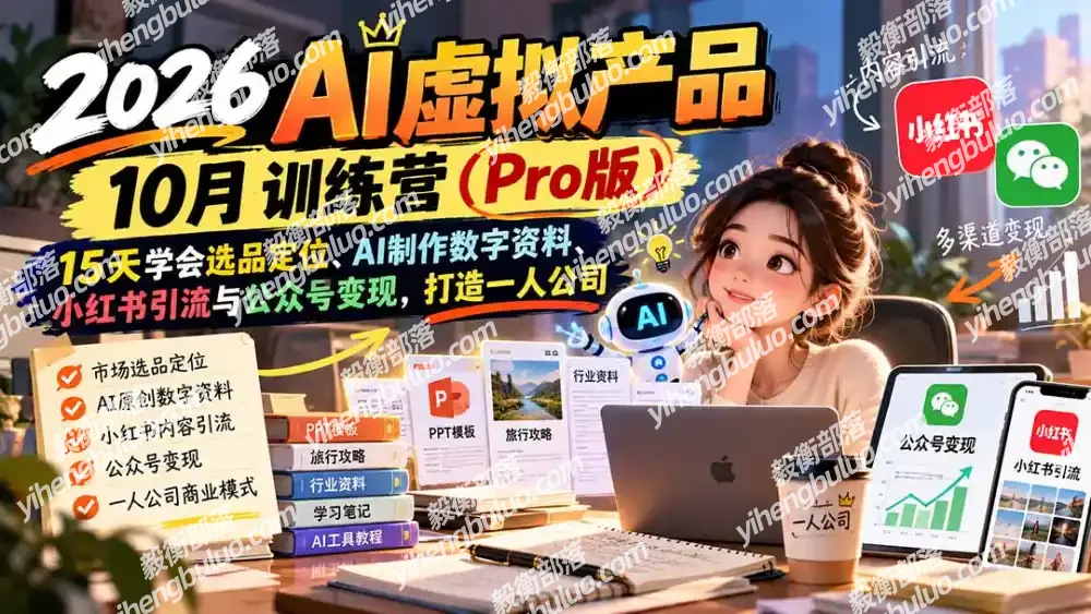 2026AI虚拟产品10月训练营(Pro版-毅衡部落