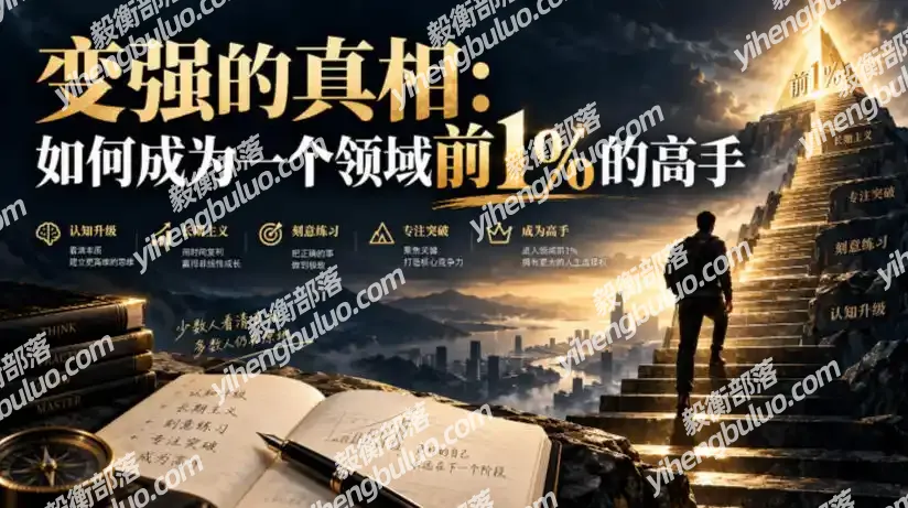付费文章:变强的真相:如何成为一个领域前1%的高手-毅衡部落