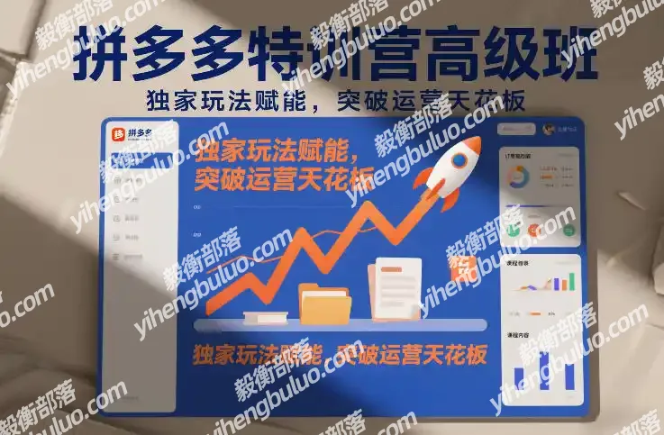 拼多多特训营高阶班，独家玩法赋能，突破运营天花板(更新261017)-毅衡部落